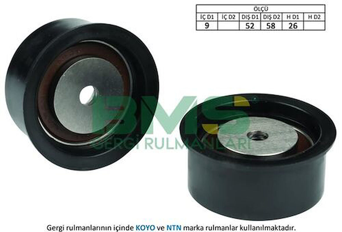 BMS 015 Alternatör Gergi Rulmanı (9x52 58x26) Astra F G H Corsa B C Tigra Vectra B C Combo Zafira F224967