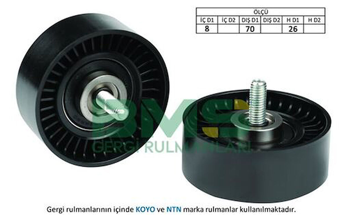 BMS 017 Alternatör Gergi Rulmanı (17x70x26) Cıvatalı Auris Avensis Corolla Verso (Zer Zze) RAV4 II (Xa2) F226239