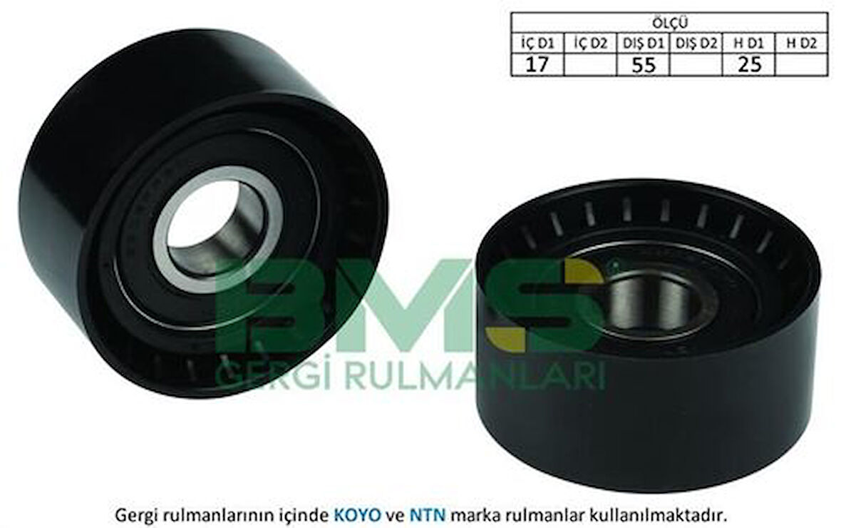Bms 38 Alternatör Gergi (Tek Rulman) Berlıngo II C5 II Xsara II Xsara Pıcasso C3 Fıesta P407 Partner II P206 1.4 Hdı 1.6Hdı 03> Fıesta 02>10 Fusıon 01>12 1.4Tdcı Olcu (53×25)