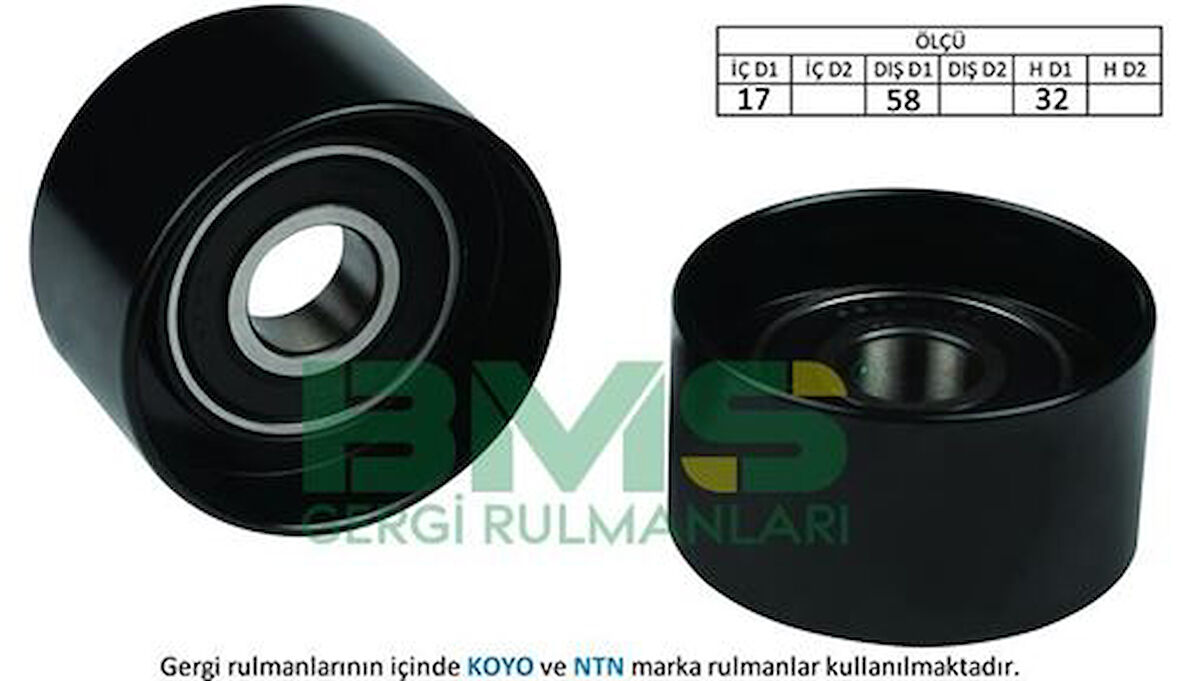 BMS 043 Triger Gergi Rulmanı Accent Getz 1.5 CRDI 2003-3 Silindir Tucson Santa Fe Sportage 2.0 CRDI 2004- VKM85146
