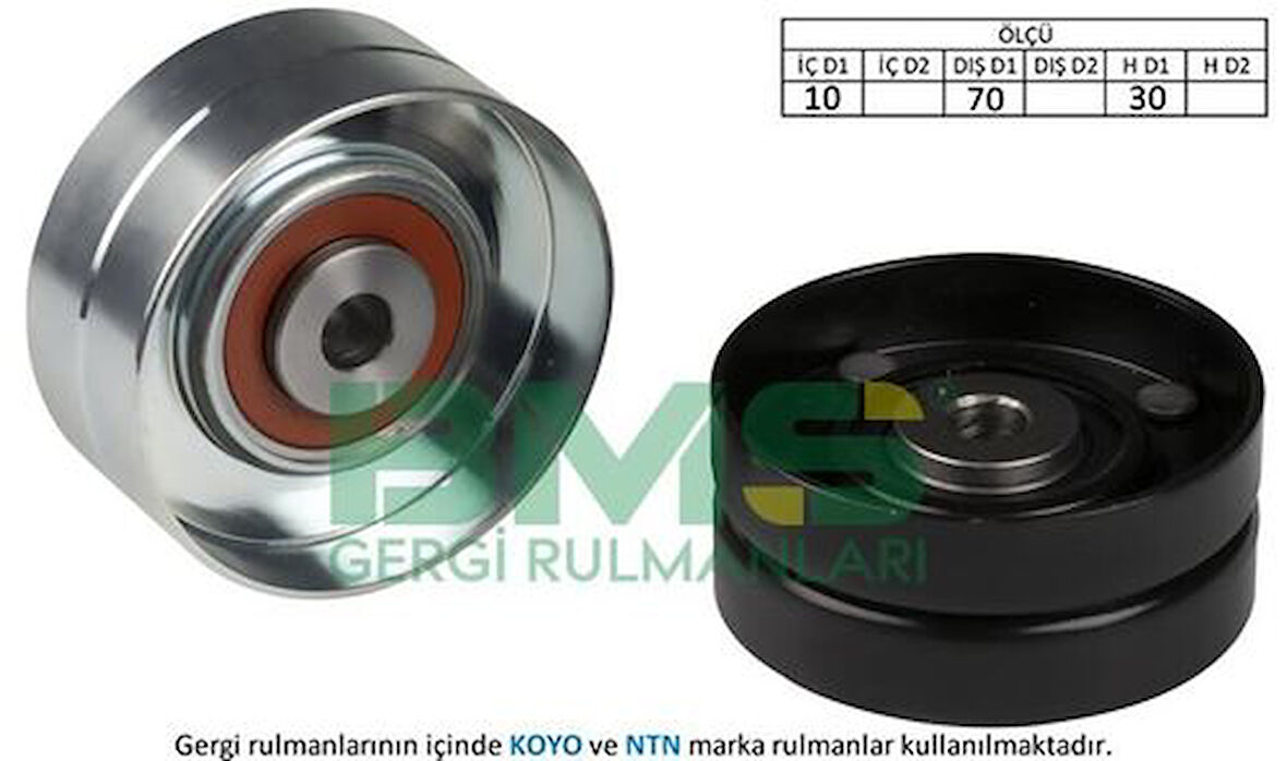 BMS 052 Alternatör Gergi Rulmanı (10x70x30) Clio I Renault 19 I II Concorde 1.7 1.7 F120850