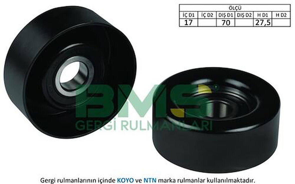 Bms 54 Gergi Rulmanı Accent Getz 1.5Crdı 03> 3 Silindir