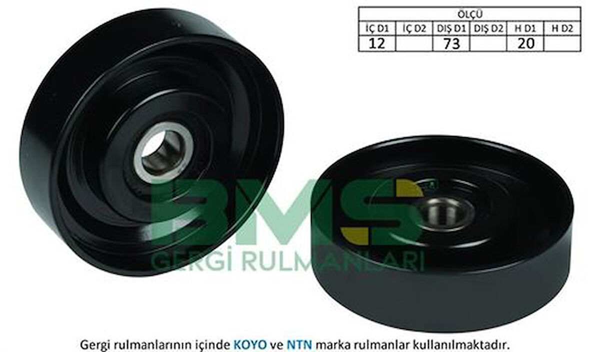 BMS 115 Alternatör Gergi Rulmanı (12x73x20) Accent 1.5CRDI 9782422001