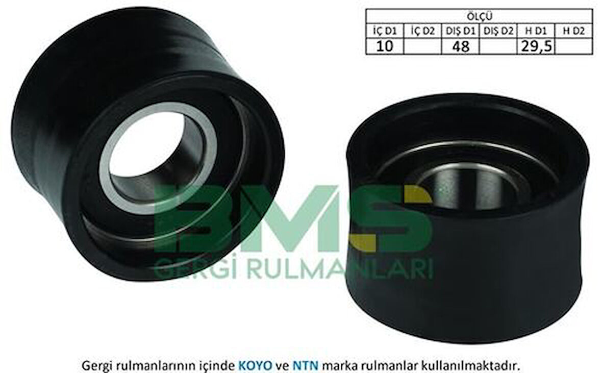 Bms 117 Eksantrik Gergi Rulmanı (Alt) Mondeo I II 1.8 16V 2.0 16V 92>00 Fıesta III 1.4 1.6 92>95 Escort Cl1.6 16V Escort 1.8 16V 92>01 Olcu (29×48×29.5)
