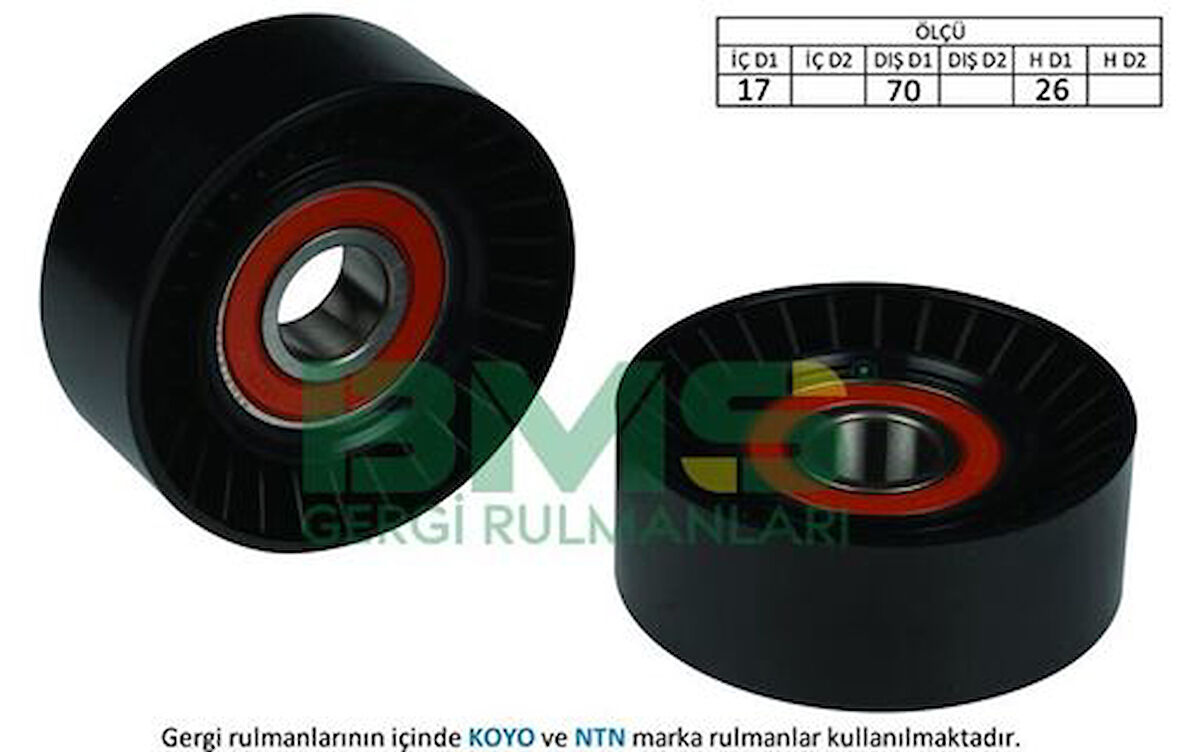 Bms 124 Kayış Gergi Rulmanı Bmw E46 E39 E38 E36 E85 E53 E85