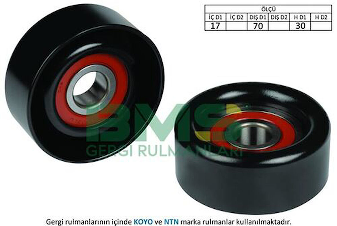 Bms 134 Alternatör Gergi Rulmanı (17×70×30 Sac) Hyundaı Tuscon Ix35 Sonata Kıa Sorento Cerato Sportage