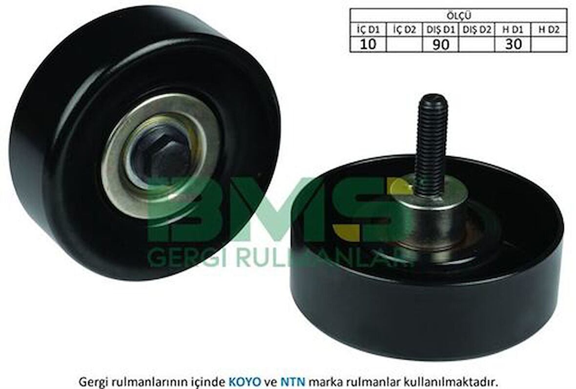 BMS 137 Alternatör Sargı Rulmanı Cıvatalı Fiesta Focus Transit Connect 1.8 TDCI 02- 532040530