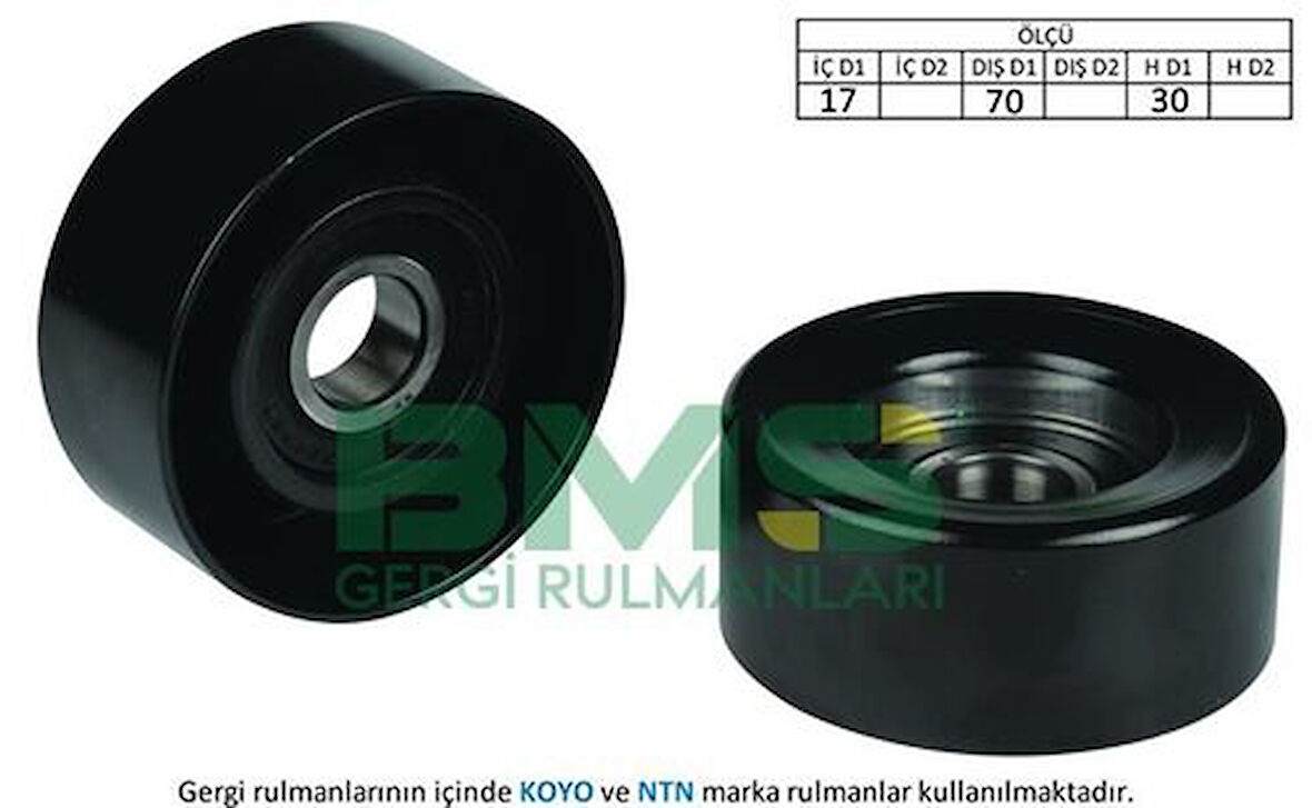 BMS 140 Alternatör Gergi Rulmanı (17x70x30) Civic VI VII 1.6 1.8 Benzinli 534025110