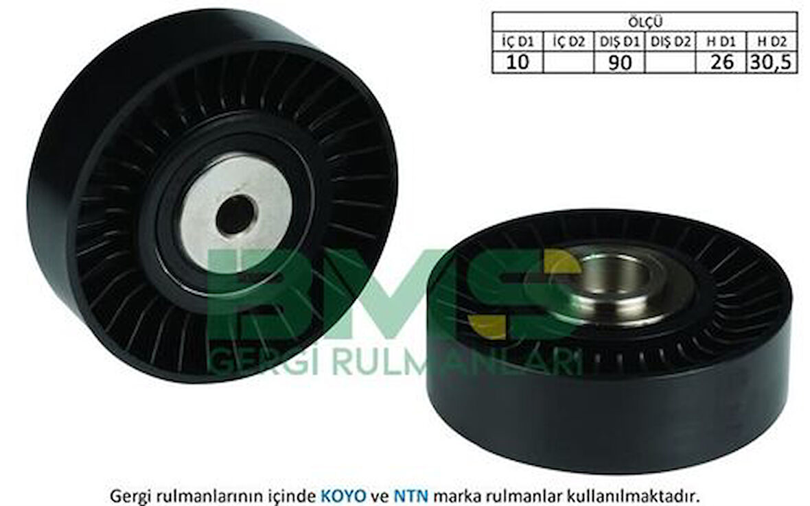 BMS 210 Alternatör Gergi Rulmanı (10x90x26 30.5) Crafter 2.5TDI 532053510