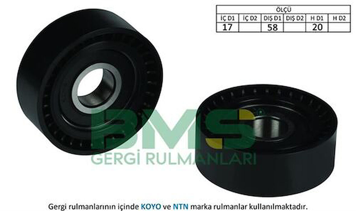 BMS 265 Alternatör Gergi Rulmanı A1 1.4TFSI 16V 11-15 Ibiza 08-18 Golf 06 12 Passat 09-13 03C145299M