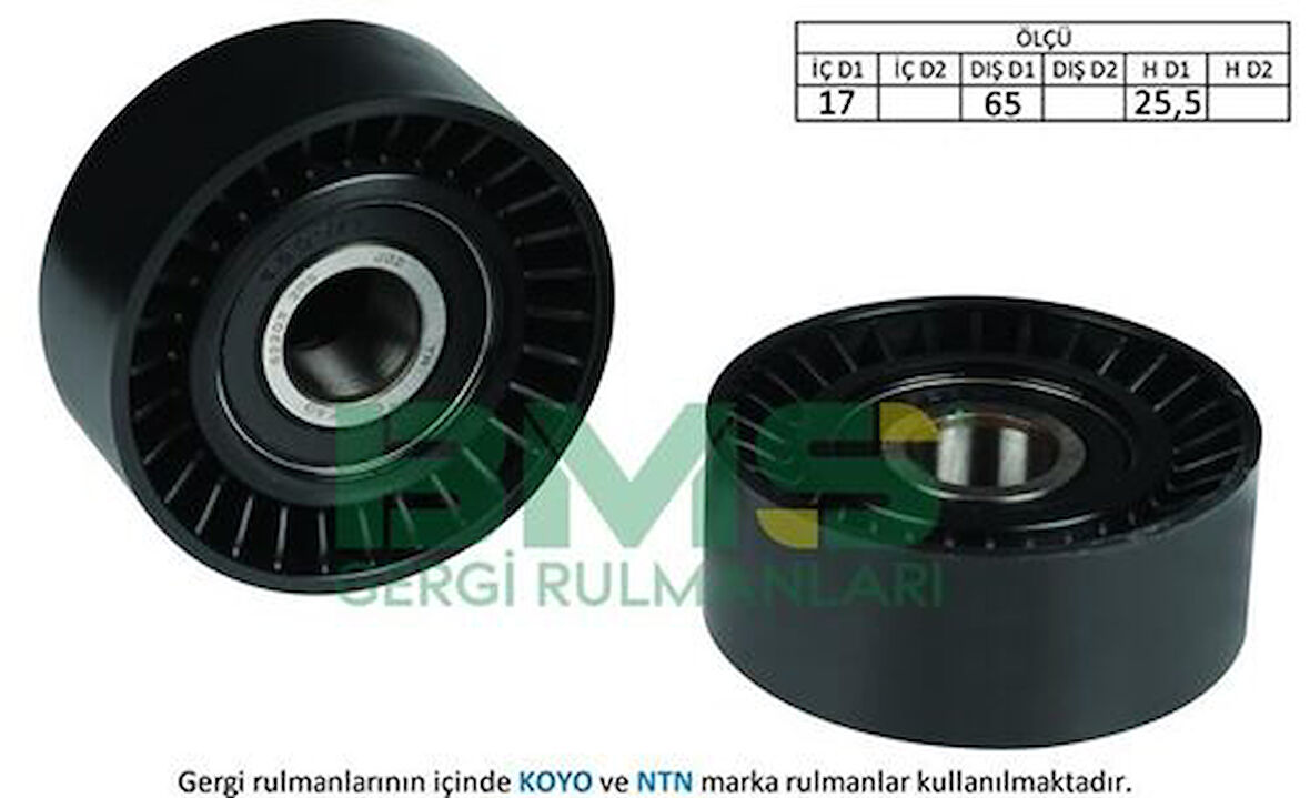 BMS 273 Alternatör Gergi Rulmanı Doblo 1.6 2.0D Multijet Linea 1.6D Multijet Ducato 2.0D Mjt 51815020