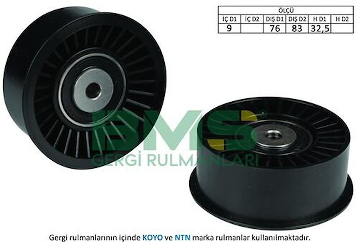 BMS 318 Alternatör Gergi Rulmanı 09x76 83x32.5 Plastik Nissan Interstar Primastar Opel Novano 1 1307700AQQ