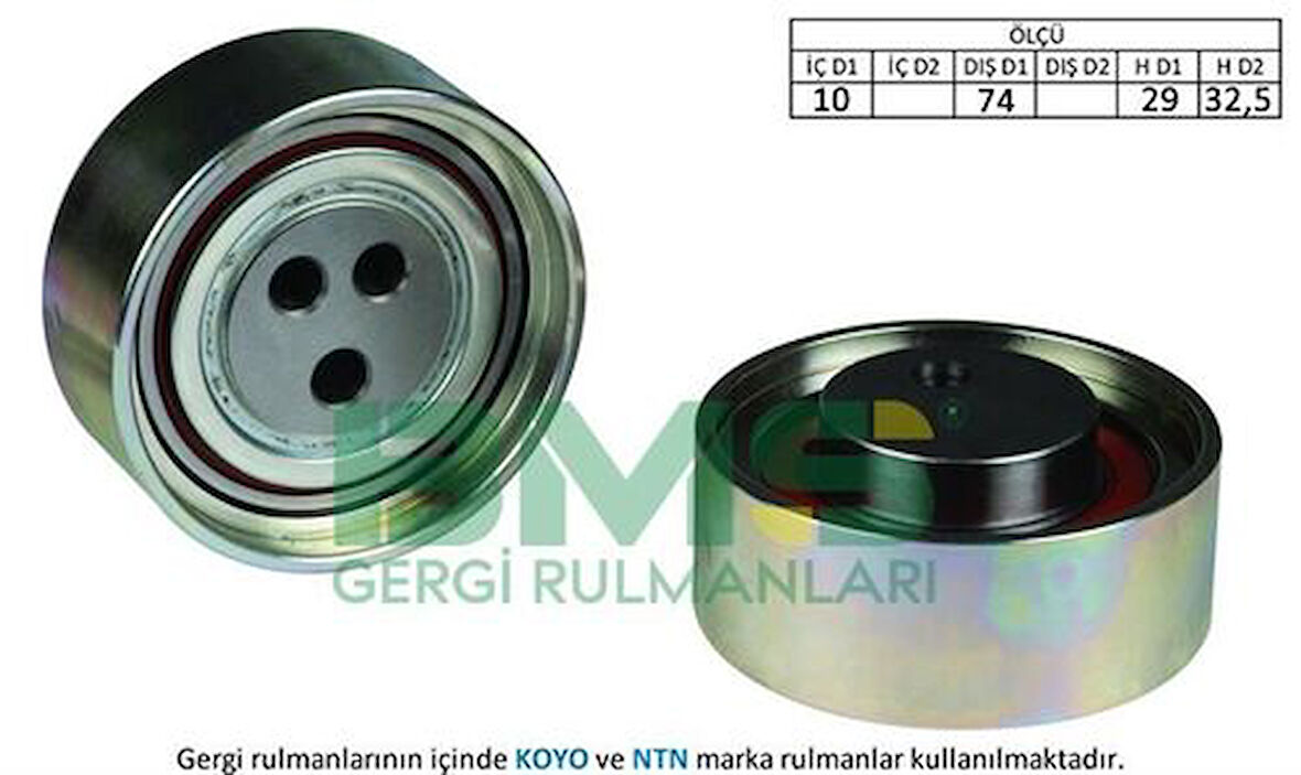 BMS 426 Alternatör Gergi Rulmanı 10x74x29 32.5 Demir Mitsubishi Fuso Canter Euro 4 MK667793