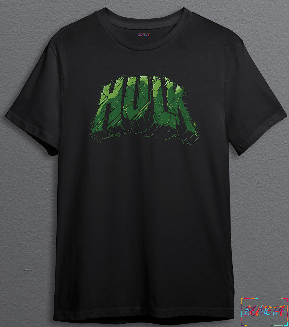 BUMETA The Hulk Yeşil Dev Adam Yazı Unisex Tişört T-Shirt