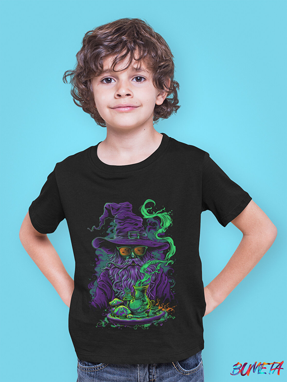 BUMETA Büyücü Mantar Çocuk Tişört T-shirt