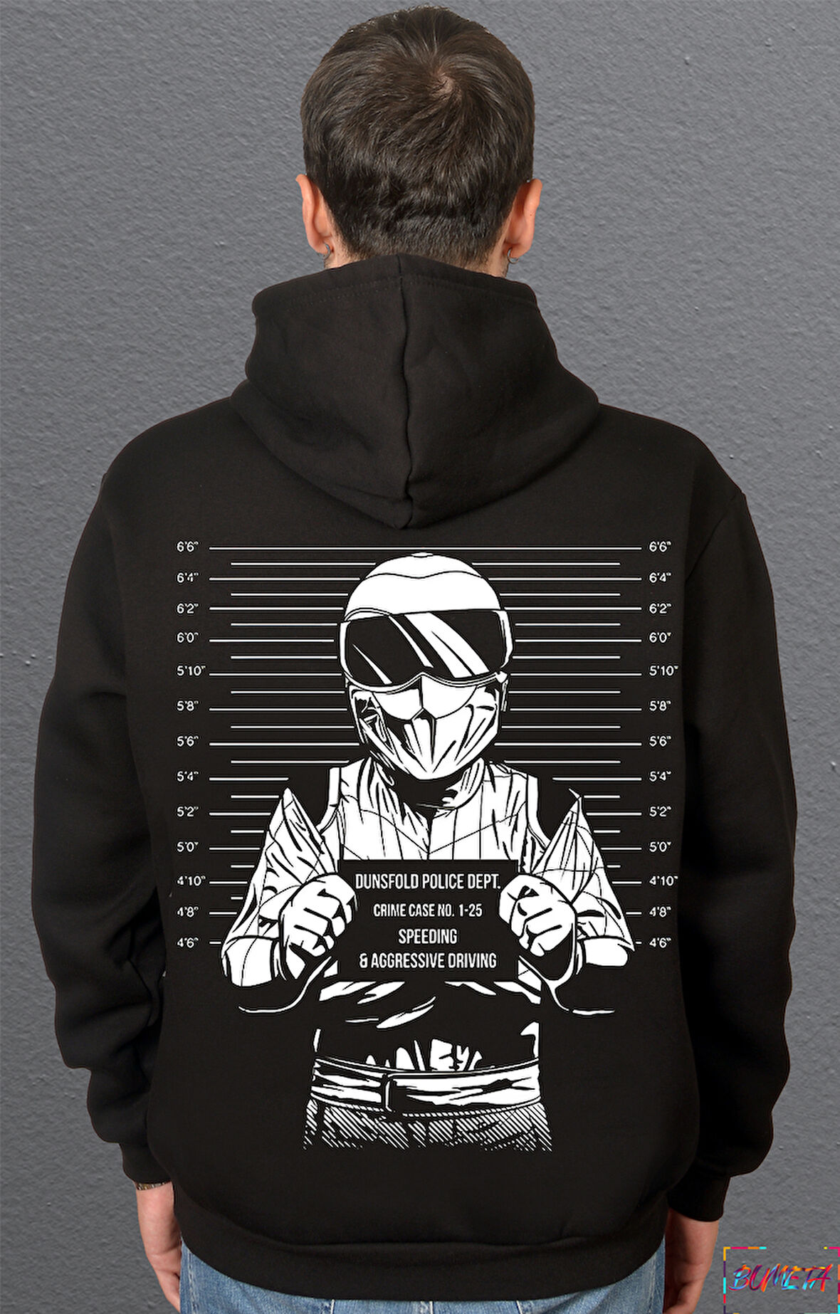 Bumeta Dunsfold Polis Departmanı Suçlu Sweatshirt Unisex Kapüşonlu Hoodie