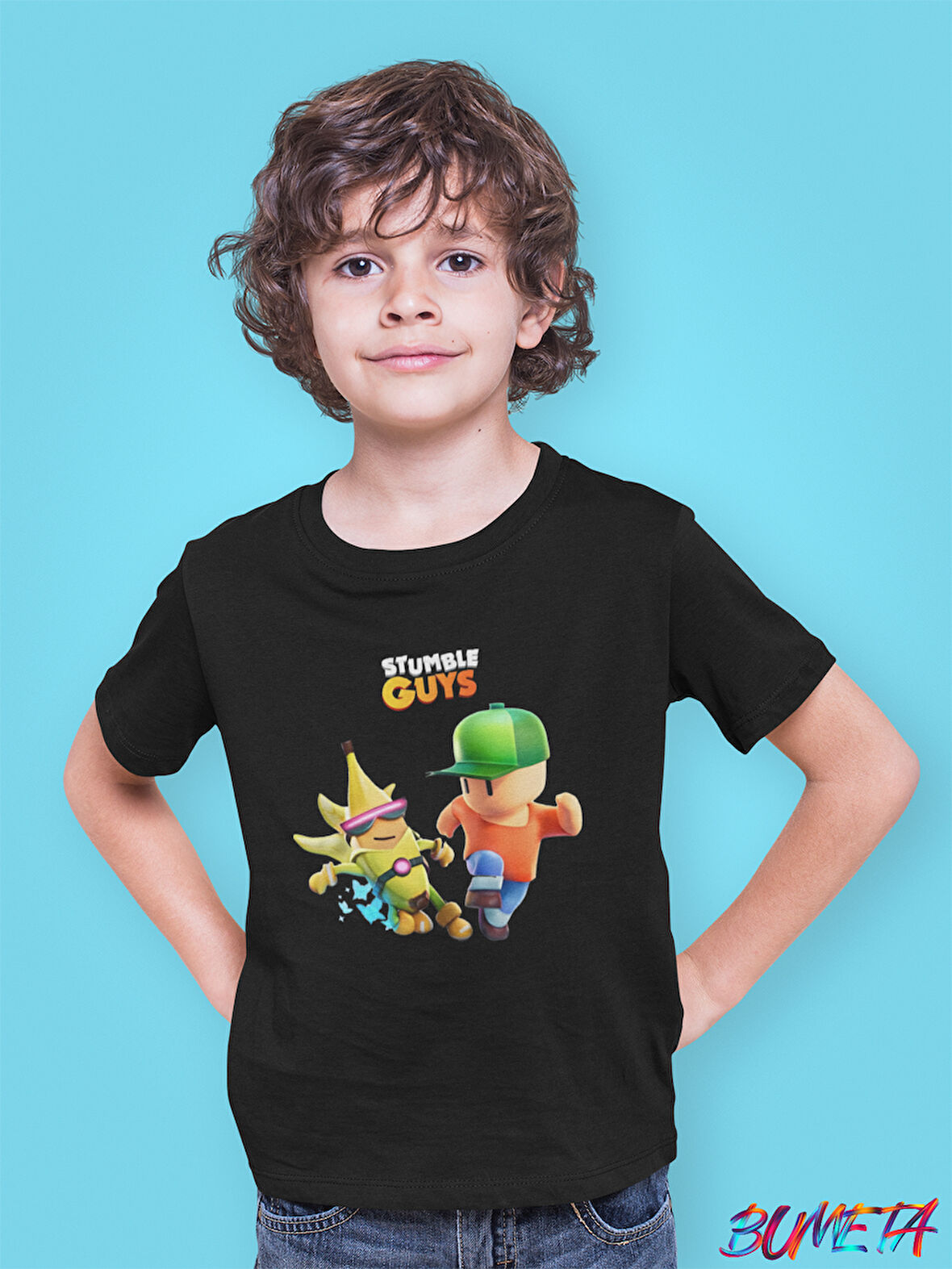 Bumeta Stumble Guys Banana Mr. Stumble Karakter Çocuk Tişört T-shirt