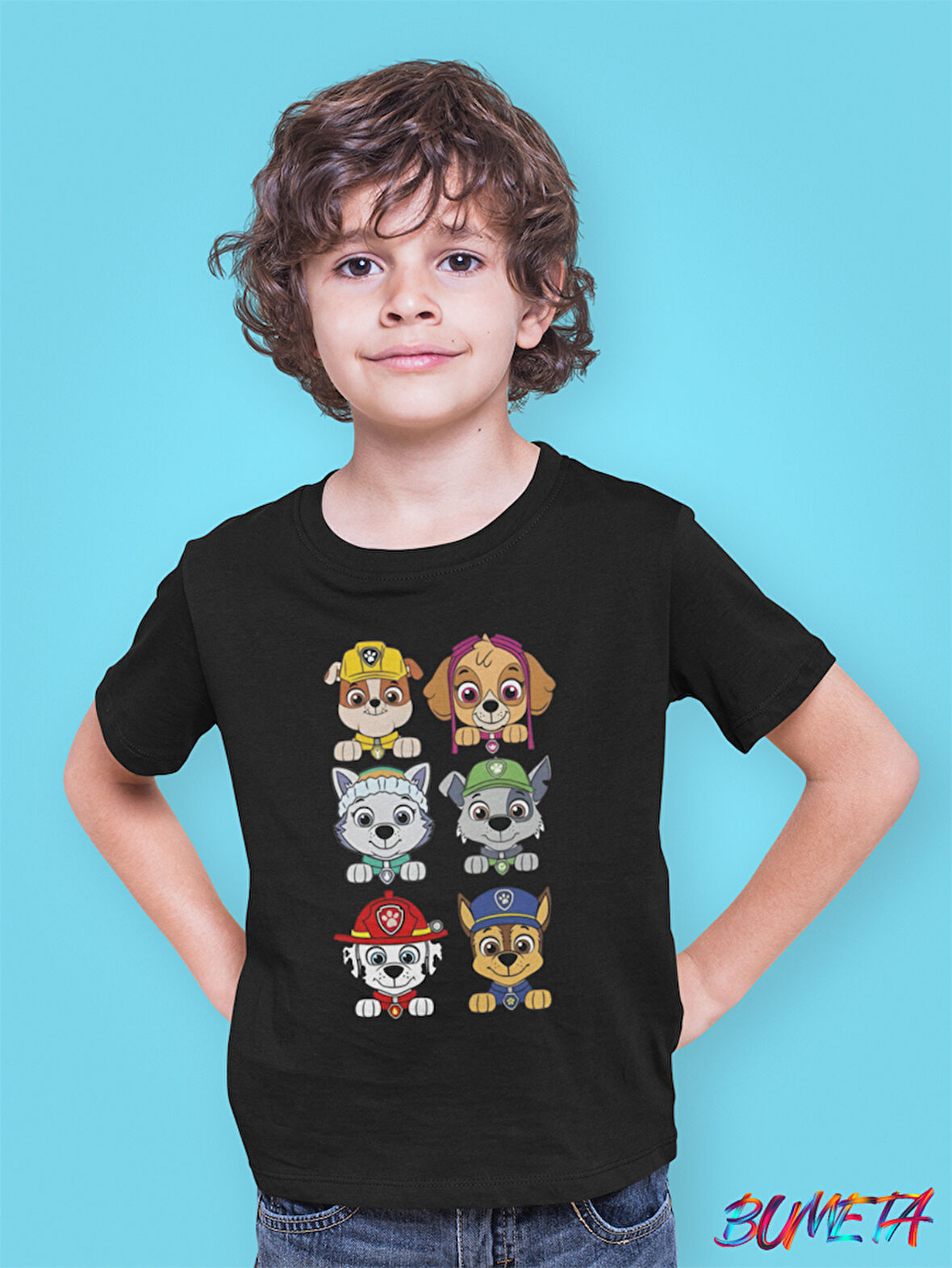 Bumeta Paw Petrol Patrol All Karakter Characters Çocuk Tişört T-shirt