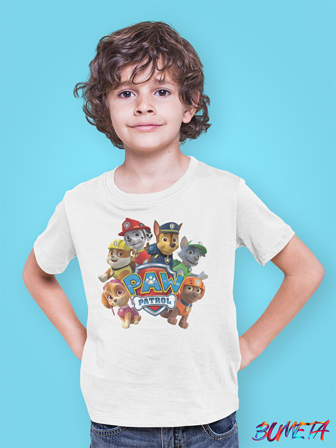 Bumeta Paw Petrol Chase Rocky Rubble Skye Zuma Karakter Characters Çocuk Tişört T-shirt