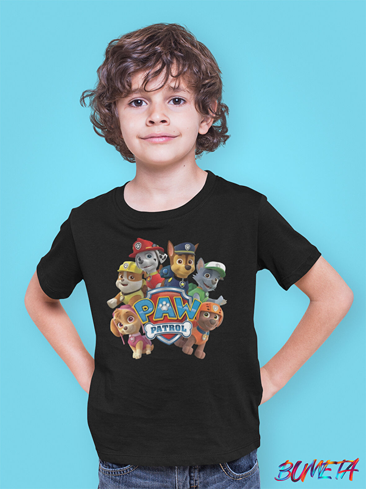 Bumeta Paw Petrol Chase Rocky Rubble Skye Zuma Karakter Characters Çocuk Tişört T-shirt