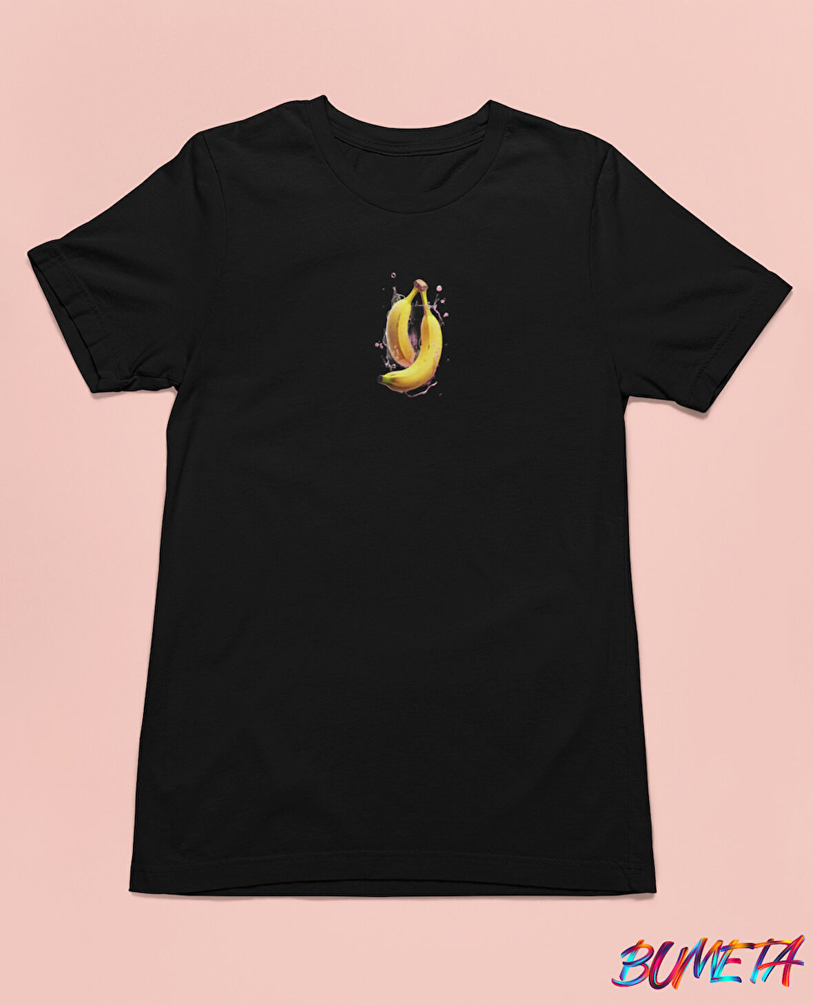 Bumeta Muzlar Minimal Meyve Unisex Tişört T-Shirt