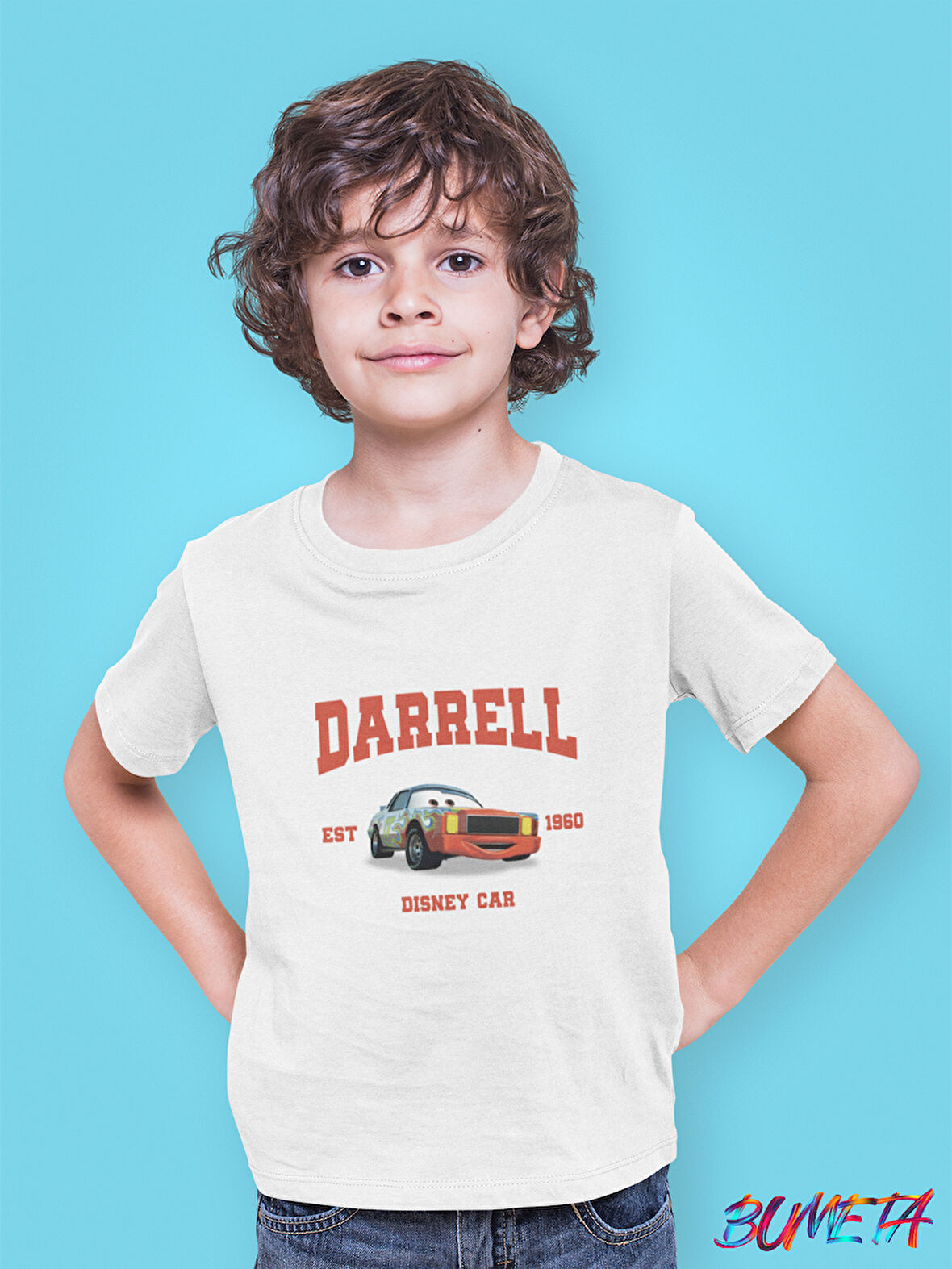 Bumeta Darrell Arabalar Cars Şimşek McQeen Çocuk Tişört T-shirt