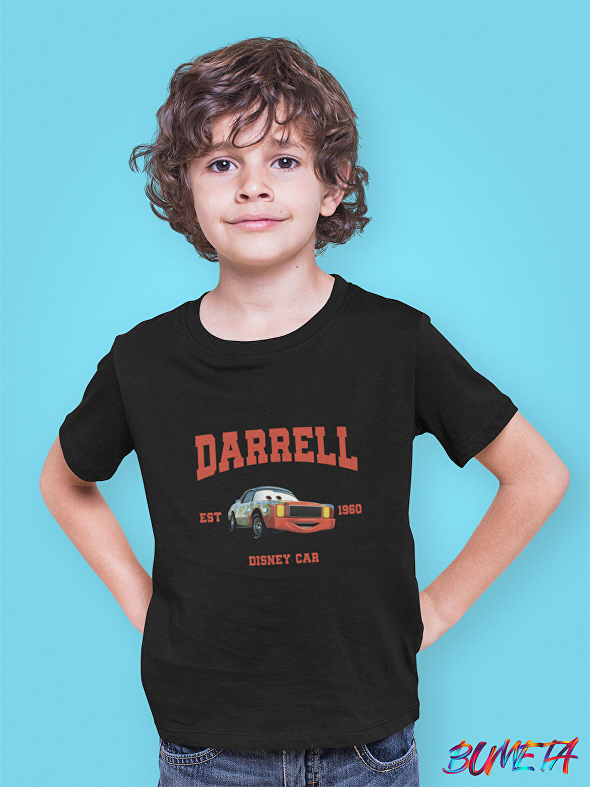 Bumeta Darrell Arabalar Cars Şimşek McQeen Çocuk Tişört T-shirt