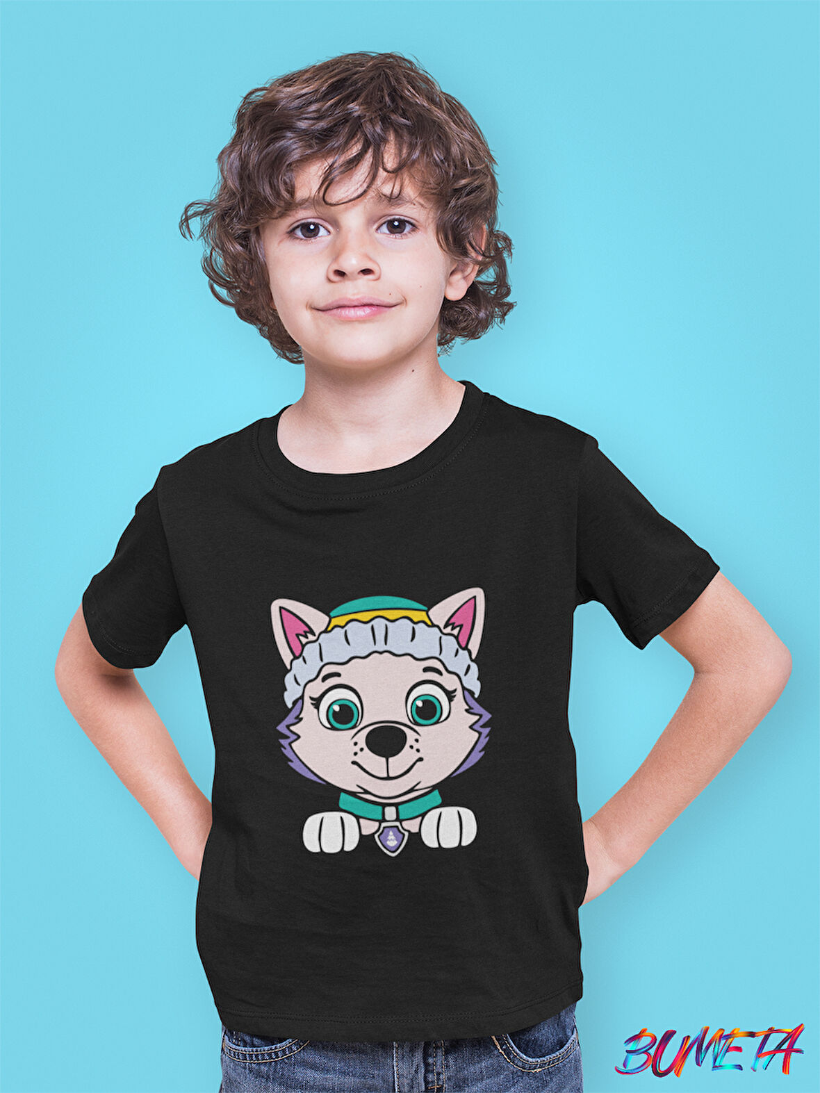 Bumeta Mini Kahraman Everest Paw Patrol Çocuk Tişört T-shirt