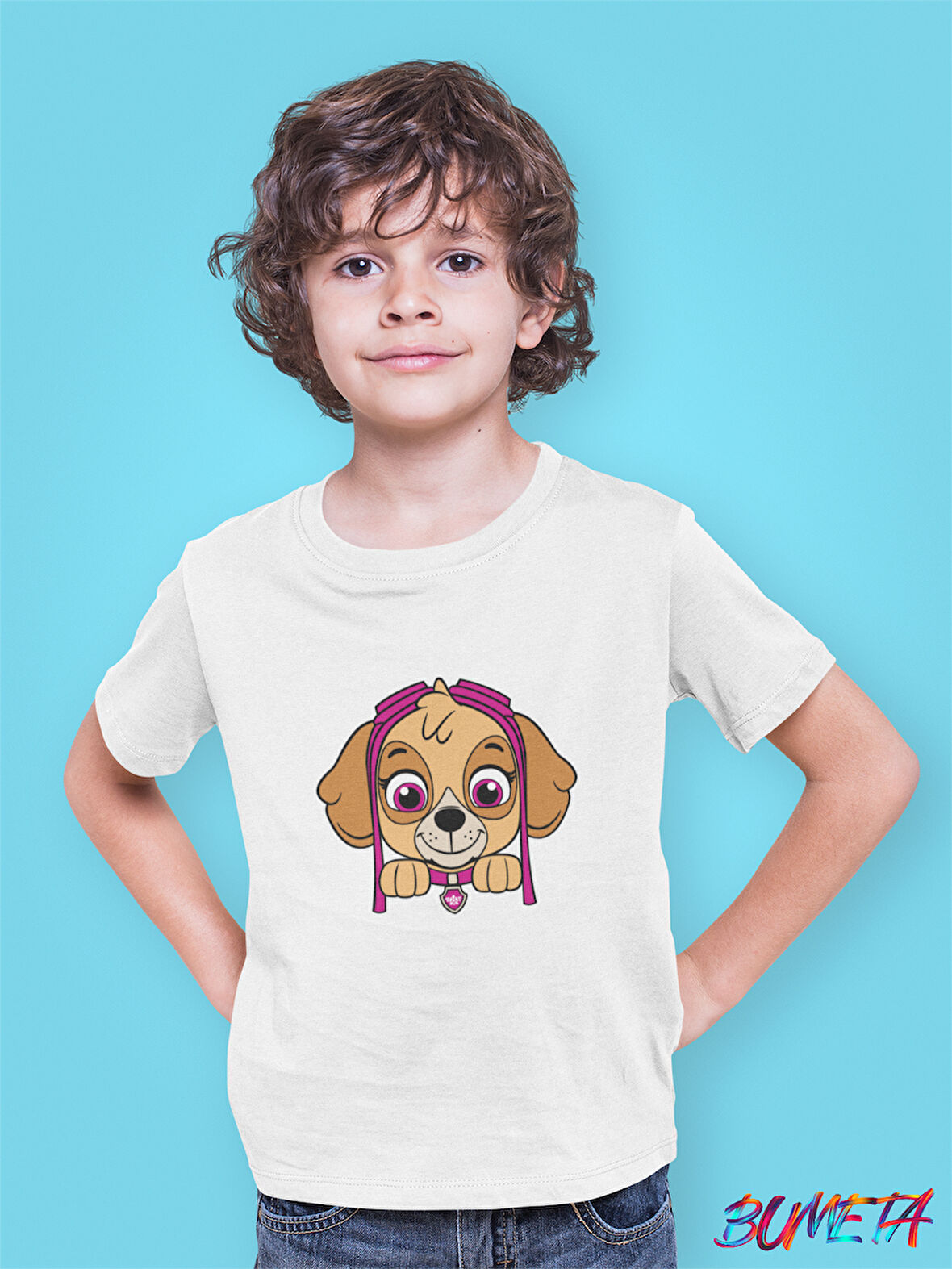 Bumeta Pembe Patiler Görevde Paw Patrol Çocuk Tişört T-shirt