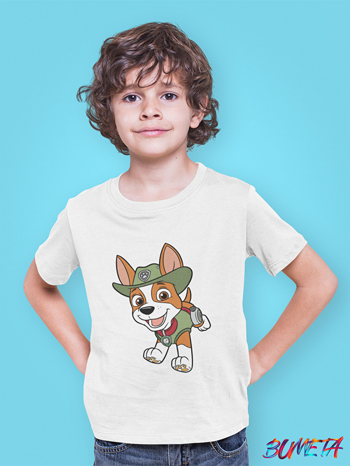 Bumeta Cesur İzci Tracker Paw Patrol Çocuk Tişört T-shirt