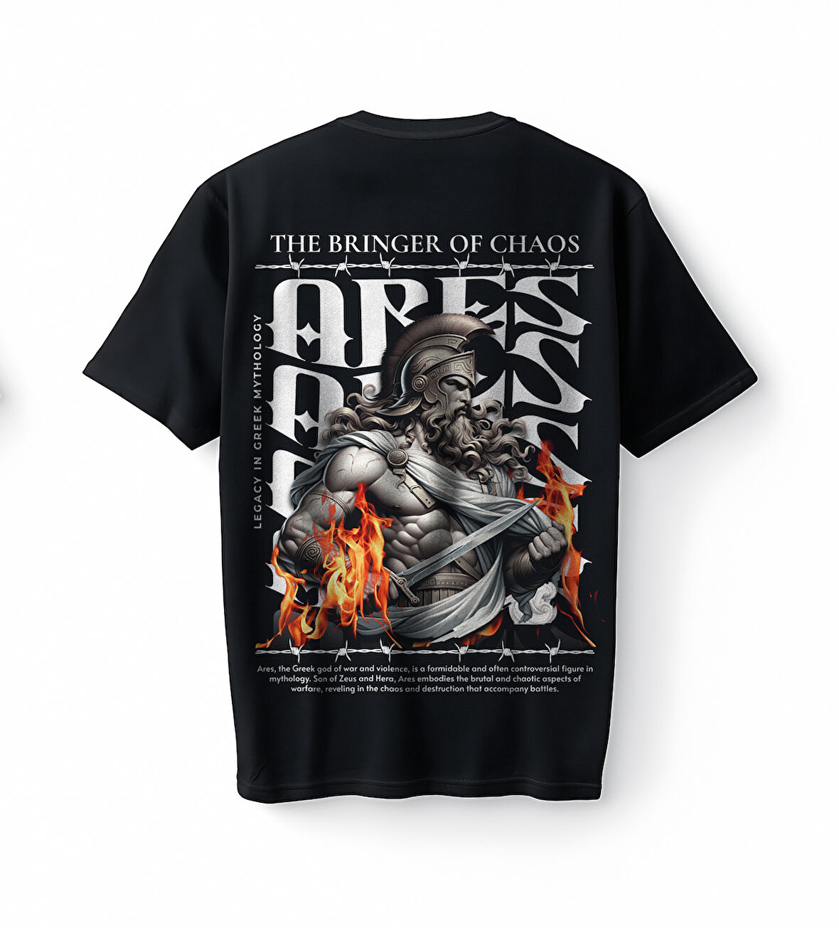 Bumeta Bringer of Chaos Ares God of War Oversize Unisex Tişört T-Shirt