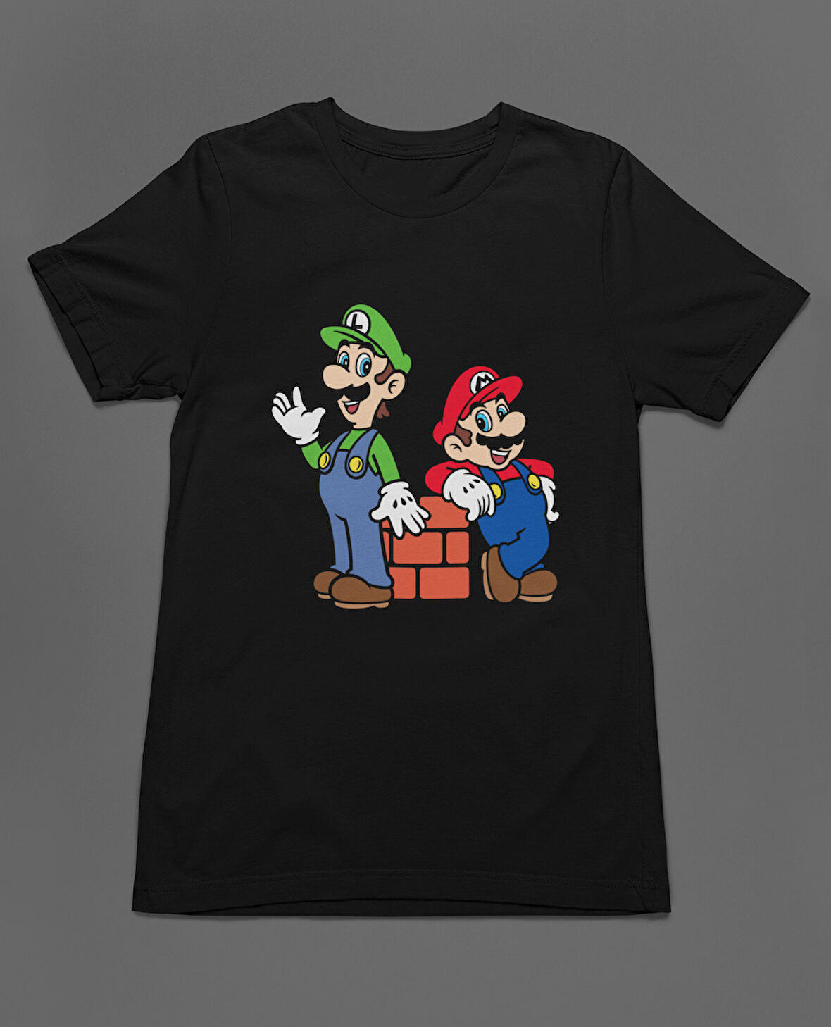 Bumeta Super Mario Lugi Ateri Game Unisex Tişört T-Shirt