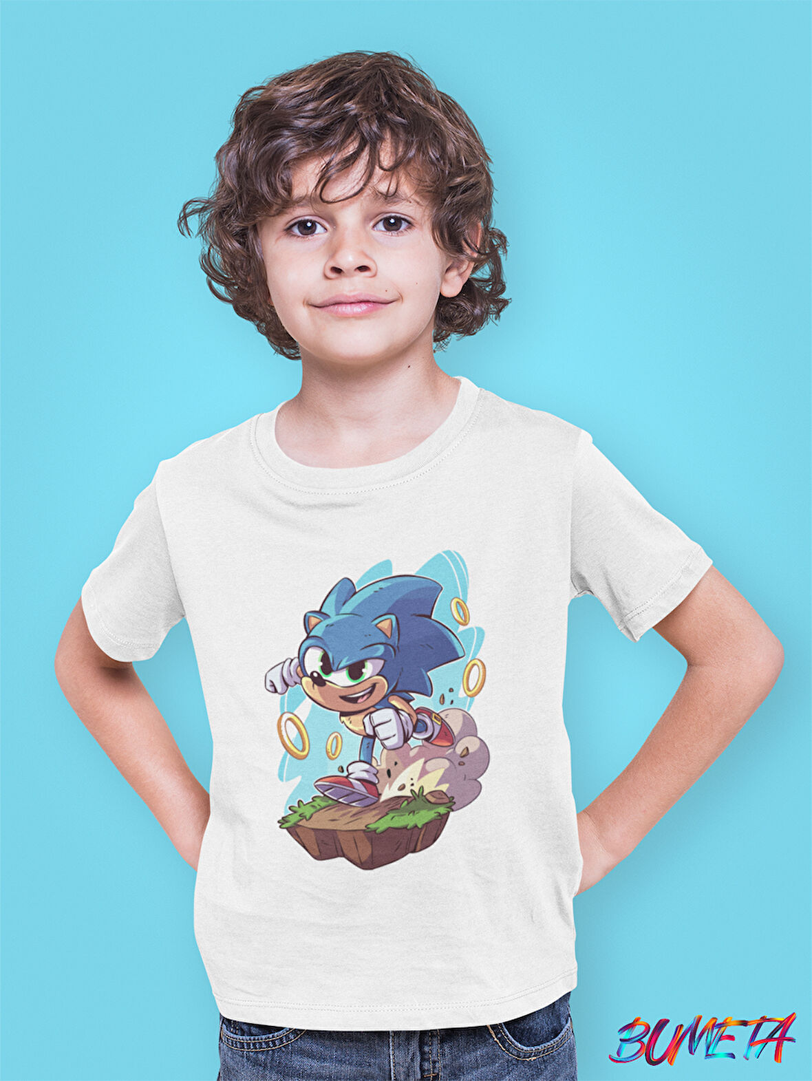Bumeta Sonic Chibi Game Çocuk Tişört T-shirt