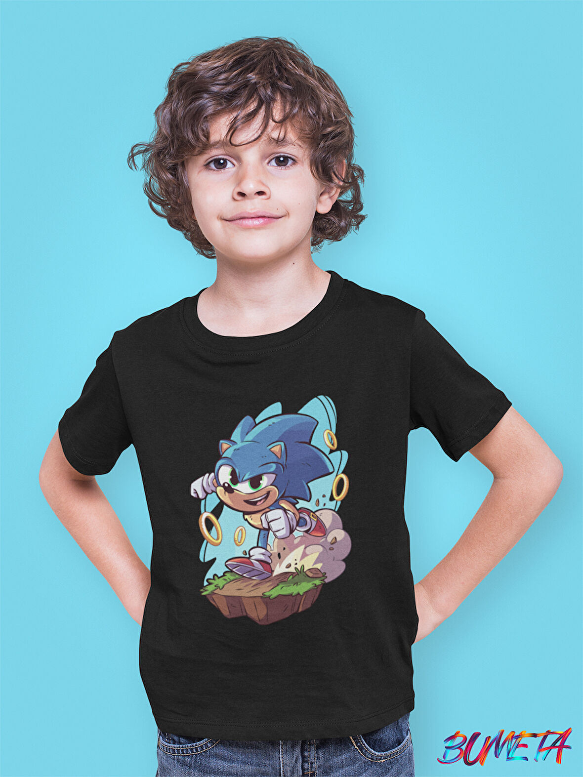 Bumeta Sonic Chibi Game Çocuk Tişört T-shirt