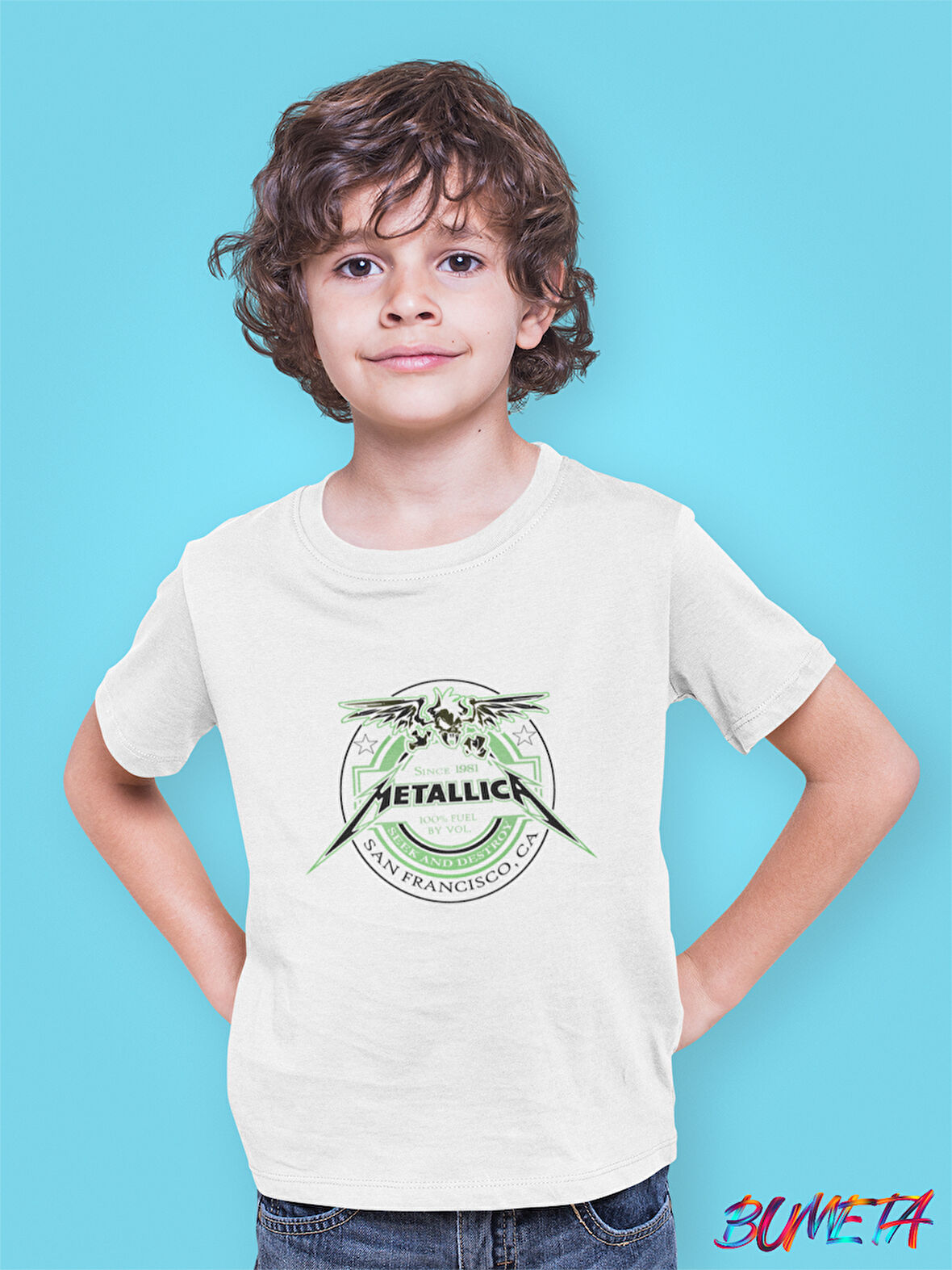 Bumeta Metallica Rock Metal Çocuk Tişört T-shirt