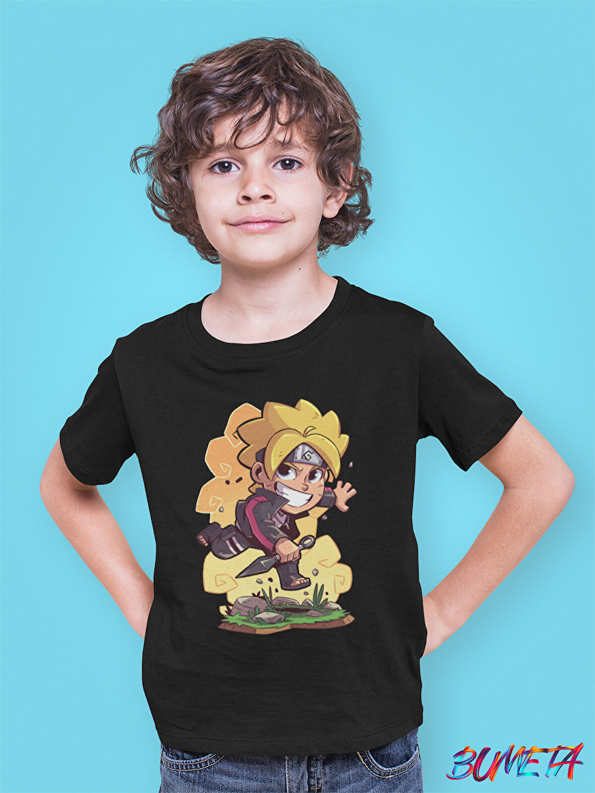 Bumeta Boruto Uzumaki Anime Çizgi Dizi Çocuk Tişört T-shirt