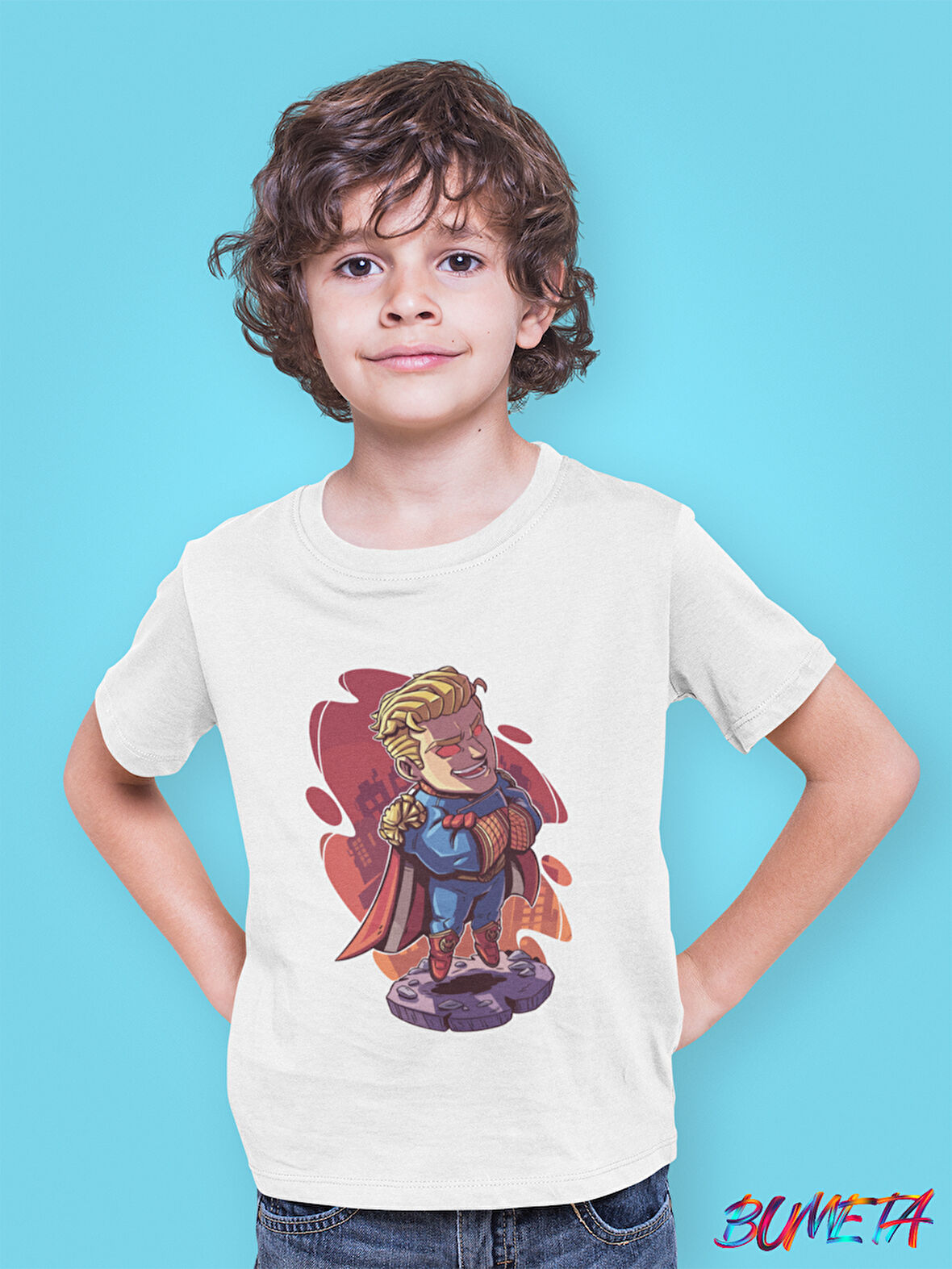 Bumeta The Boys Homelander Anime Çocuk Tişört T-shirt