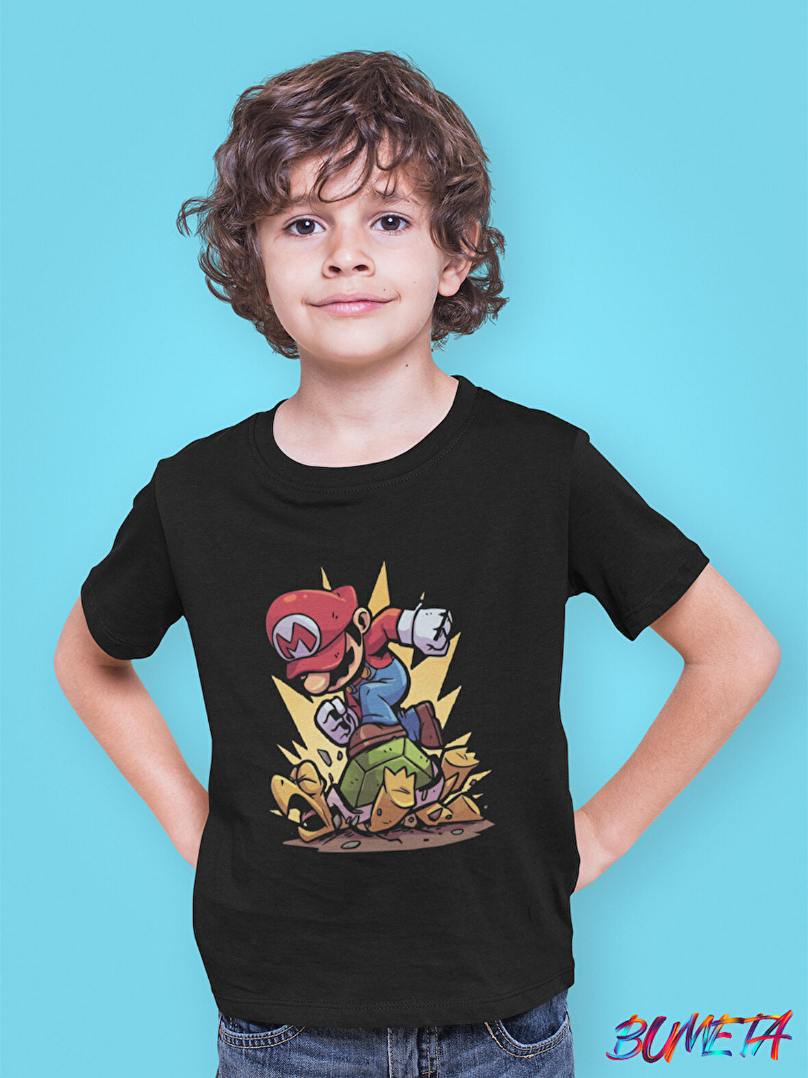 Bumeta Super Mario Game Ateri Winner Çocuk Tişört T-shirt