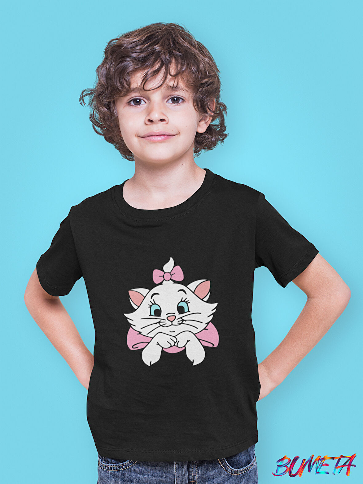 Bumeta The Aristocats Marie Sevimli Kedi Çocuk Tişört T-shirt