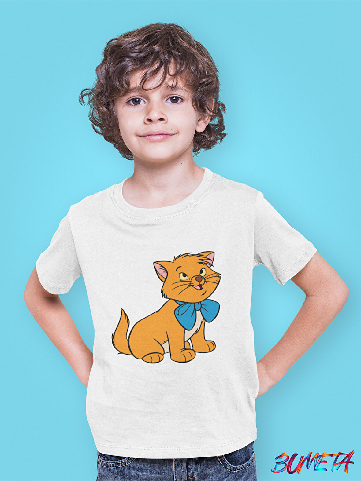 Bumeta The Aristocats Toulouse Sevimli Kedi Çocuk Tişört T-shirt