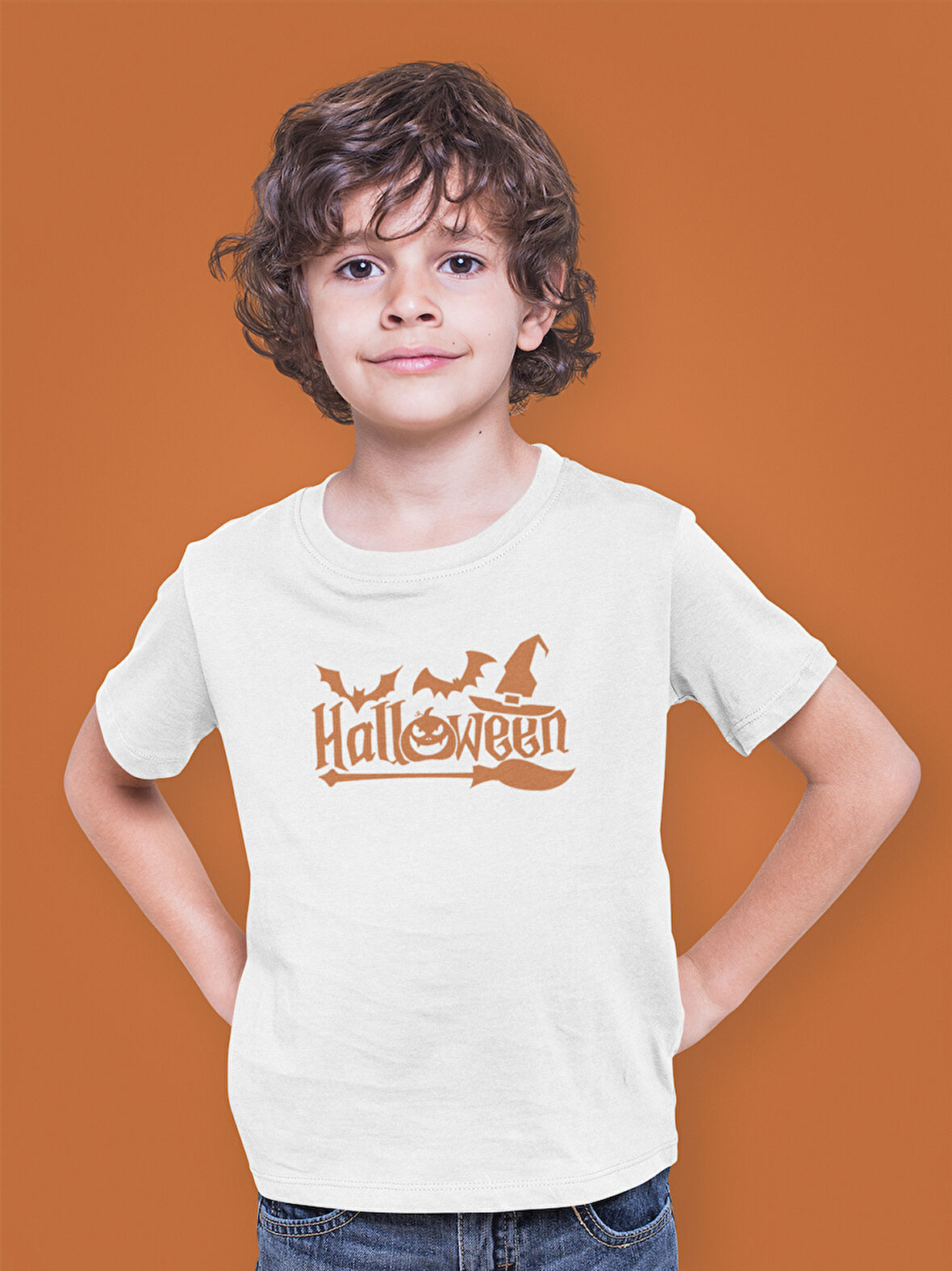 Bumeta Halloween Bumeta Logo Çocuk Tişört T-shirt