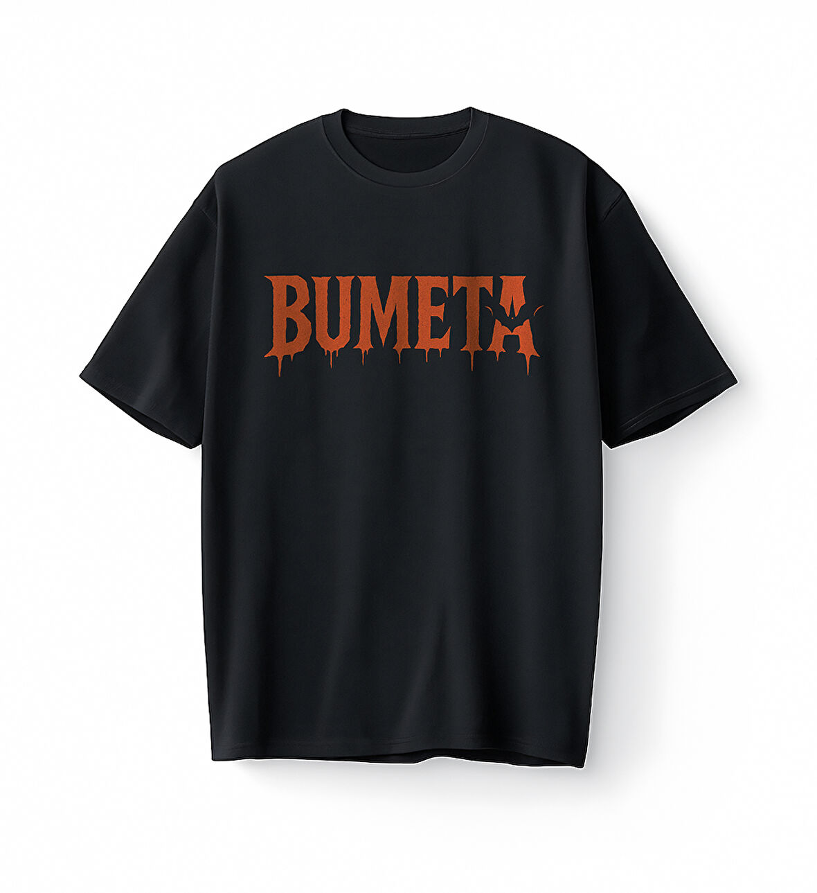 Bumeta Halloween Bumeta Logo Oversize Unisex Tişört T-Shirt