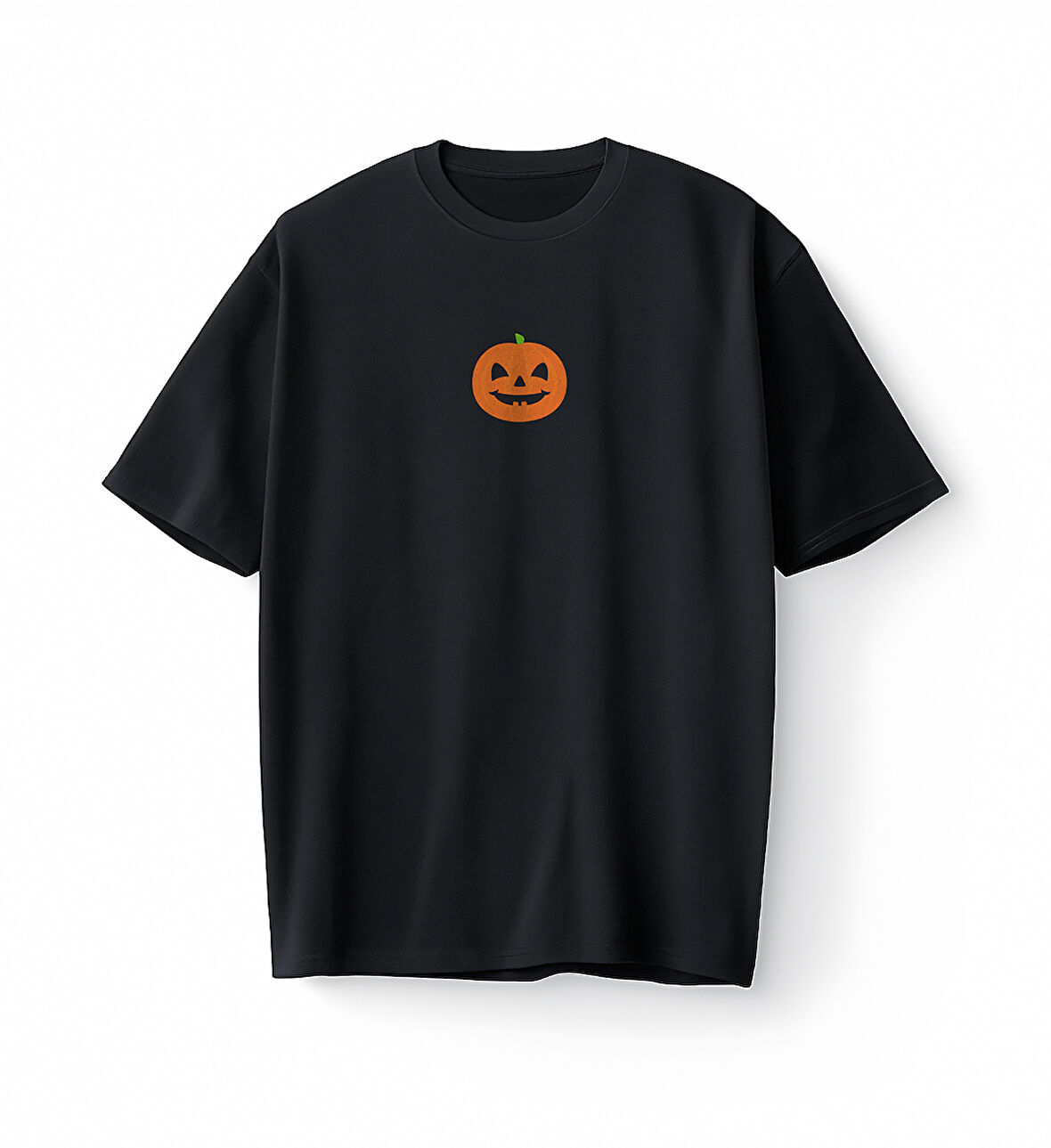Bumeta Halloween Pumpkin Face Bal Kabağı Oversize Unisex Tişört T-Shirt