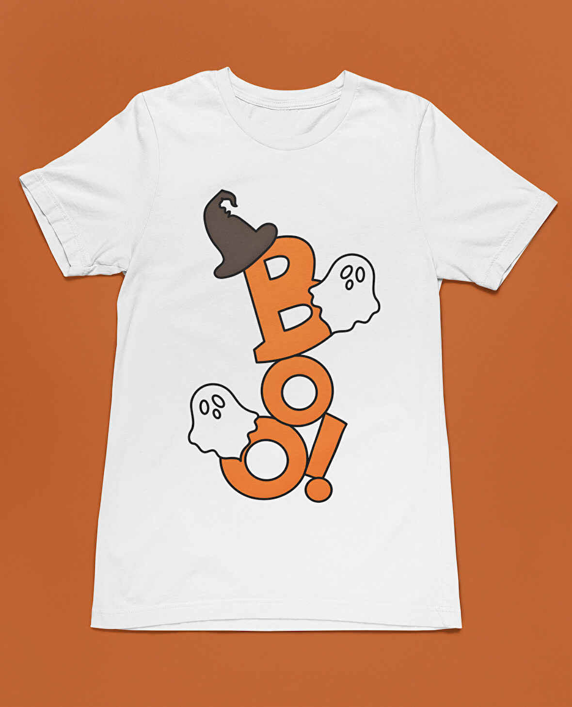 Bumeta Cadılar Bayramına Özel BOO Halloween Unisex Tişört T-Shirt