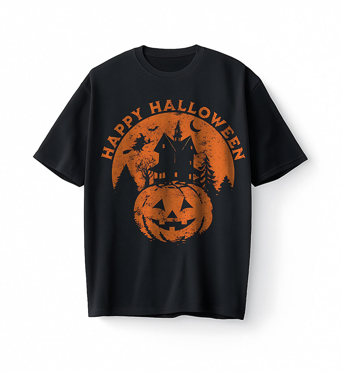 Bumeta Happy Halloween Oversize Unisex Tişört T-Shirt
