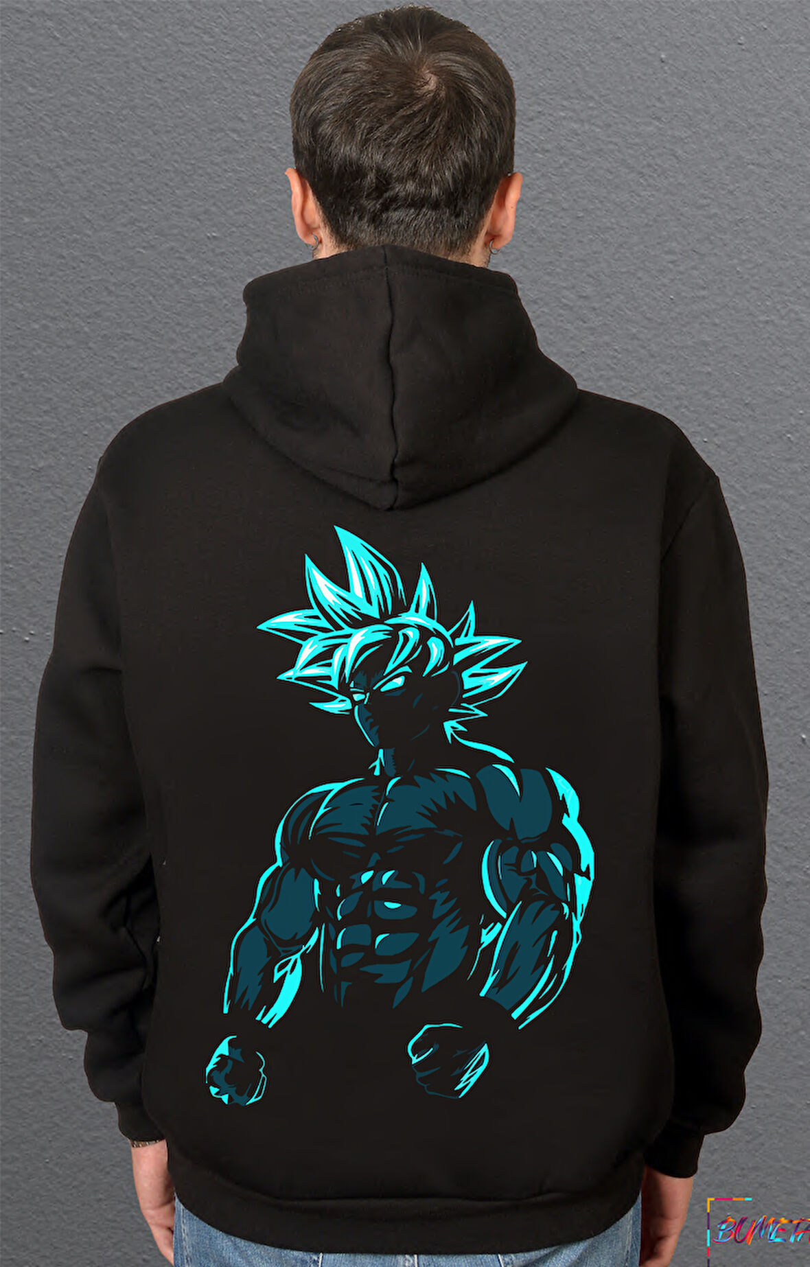 Bumeta Beast Goku Anime Güçlü Strong Body Building Sweetshirt Unisex Kapüşonlu Hoodie