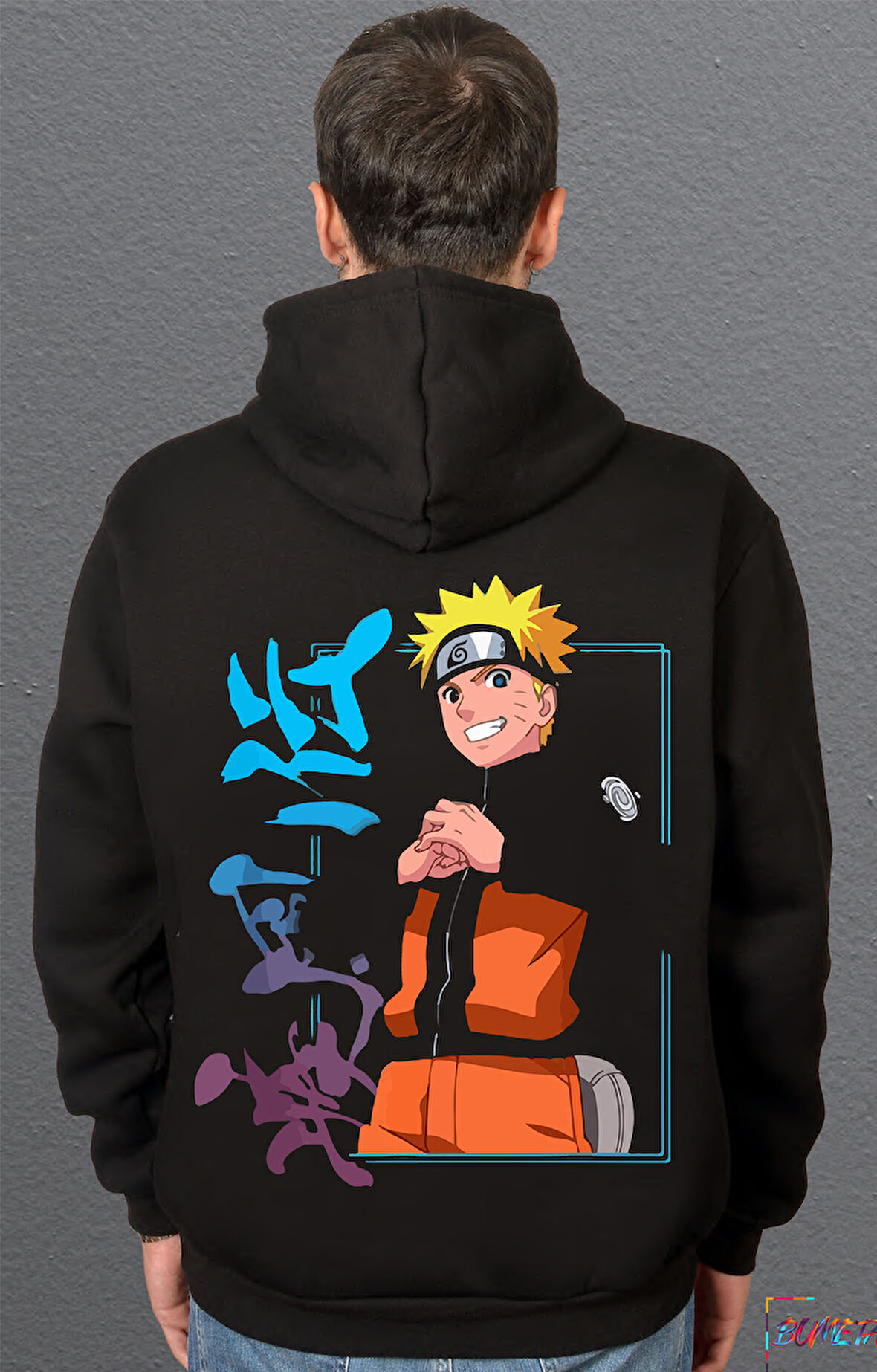 Bumeta Naruto Kakashi Anime Japanese Japan Ninja Stil Korea Dizi Sweatshirt Unisex Kapüşonlu Hoodie
