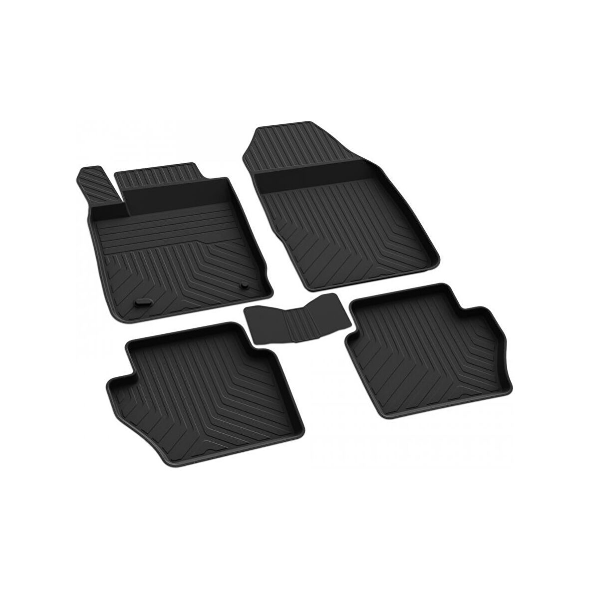 Ford Fiesta 7 2008-2015 4d Havuzlu Kauçuk Paspas Bmy