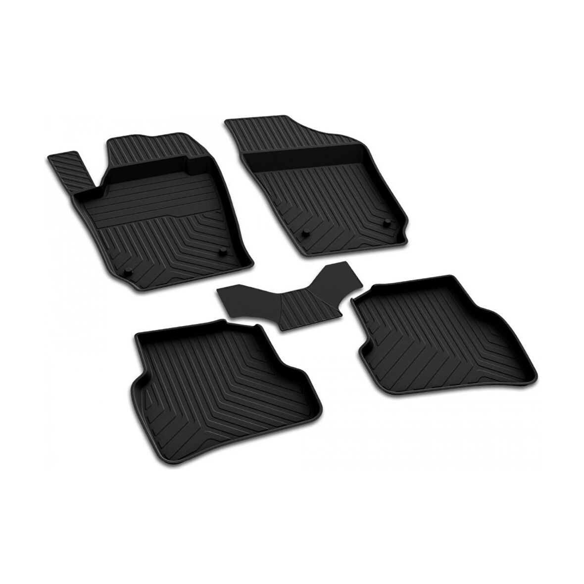 Volkswagen Polo Hb 4.5 2005-2009 4d Havuzlu Kauçuk Paspas Bmy