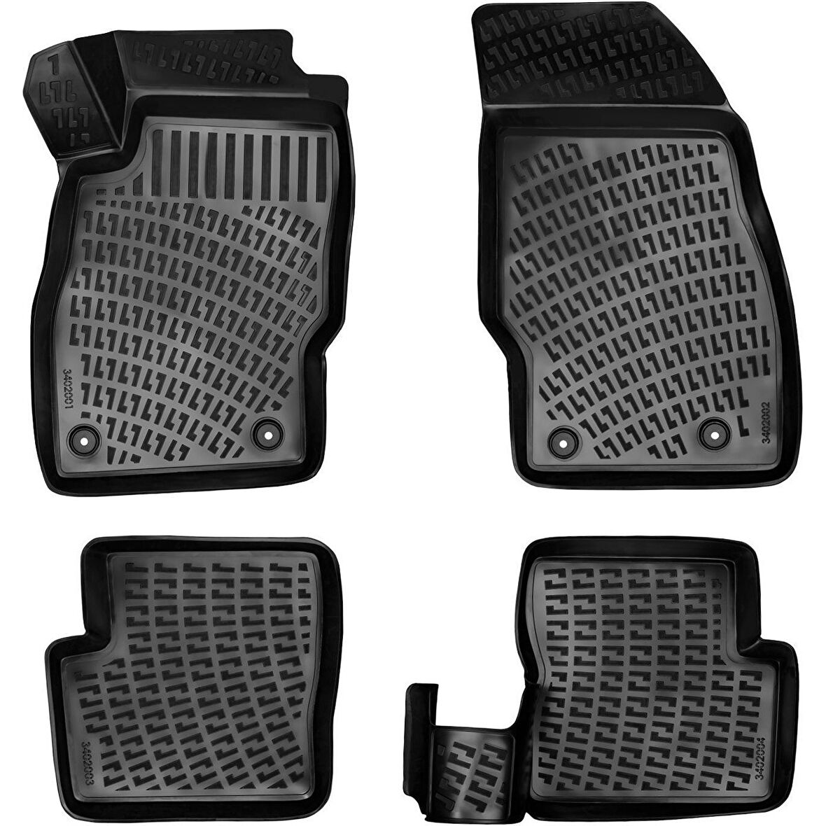 Opel Corsa D 2006-2014 3D Araca Özel Havuzlu Paspas Bmy